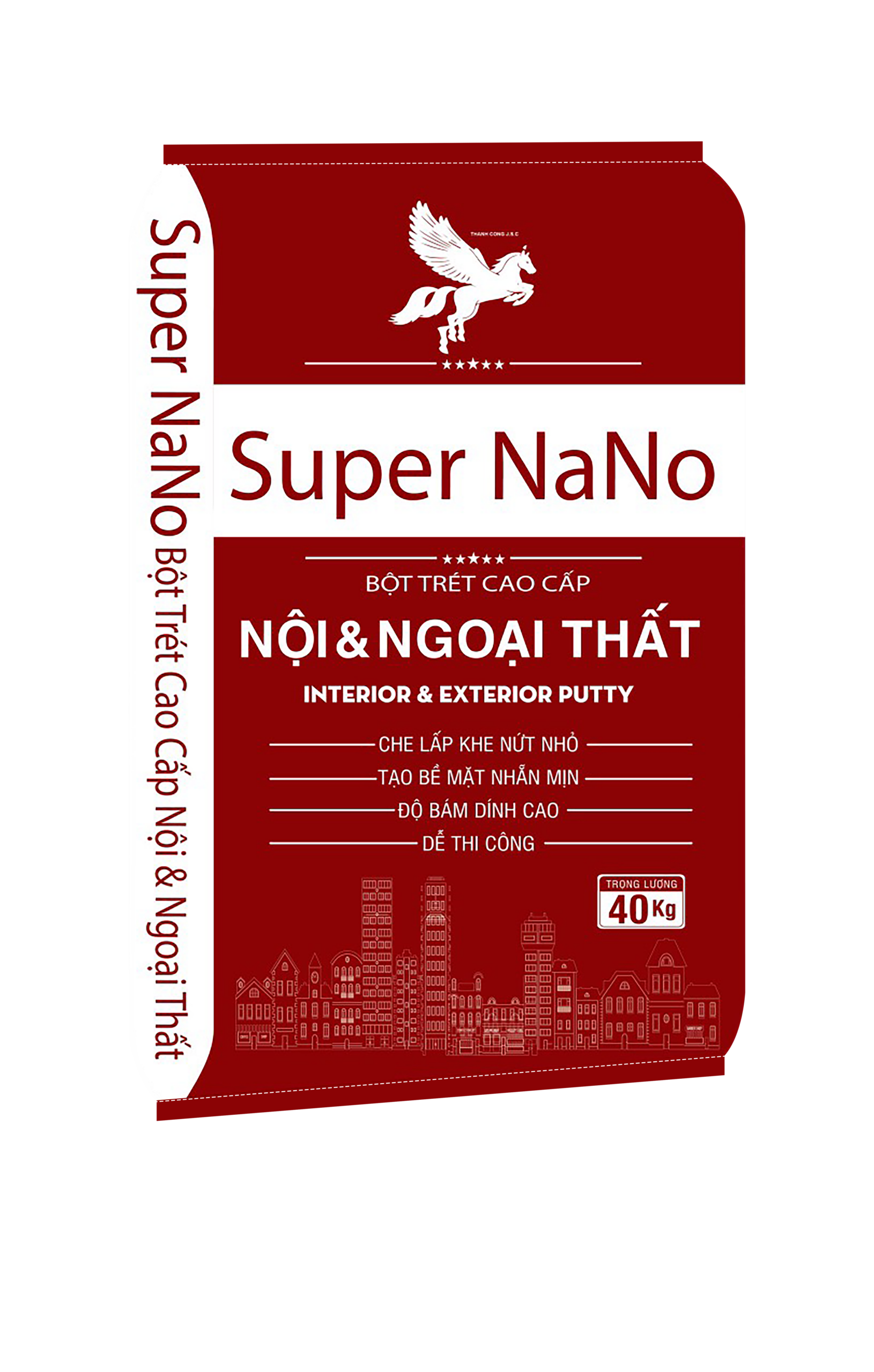 Bột trét tường Super Nano cao cấp nội & ngoại thất