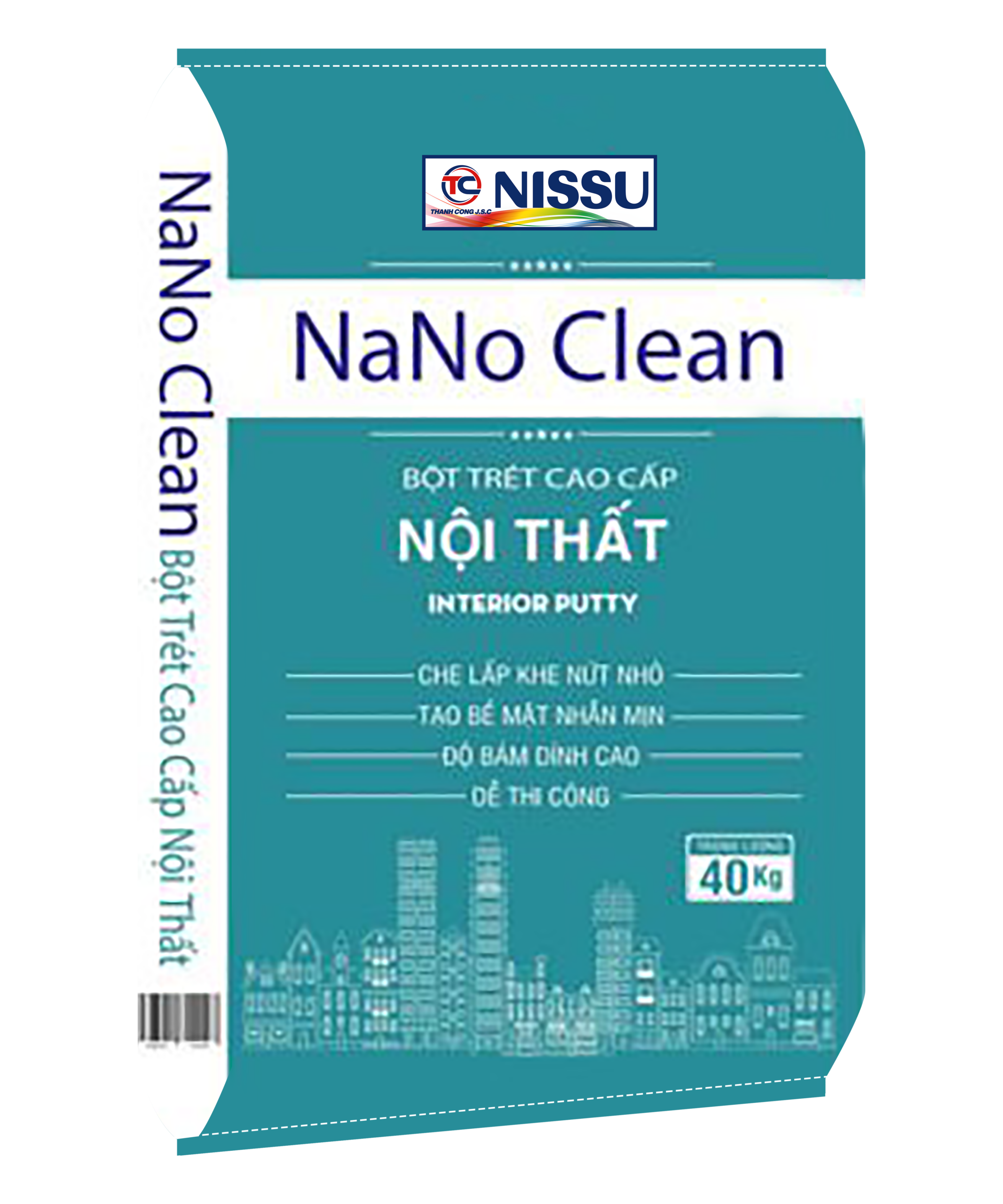 Bột trét tường Nano Clean cao cấp nội và ngoại thất
