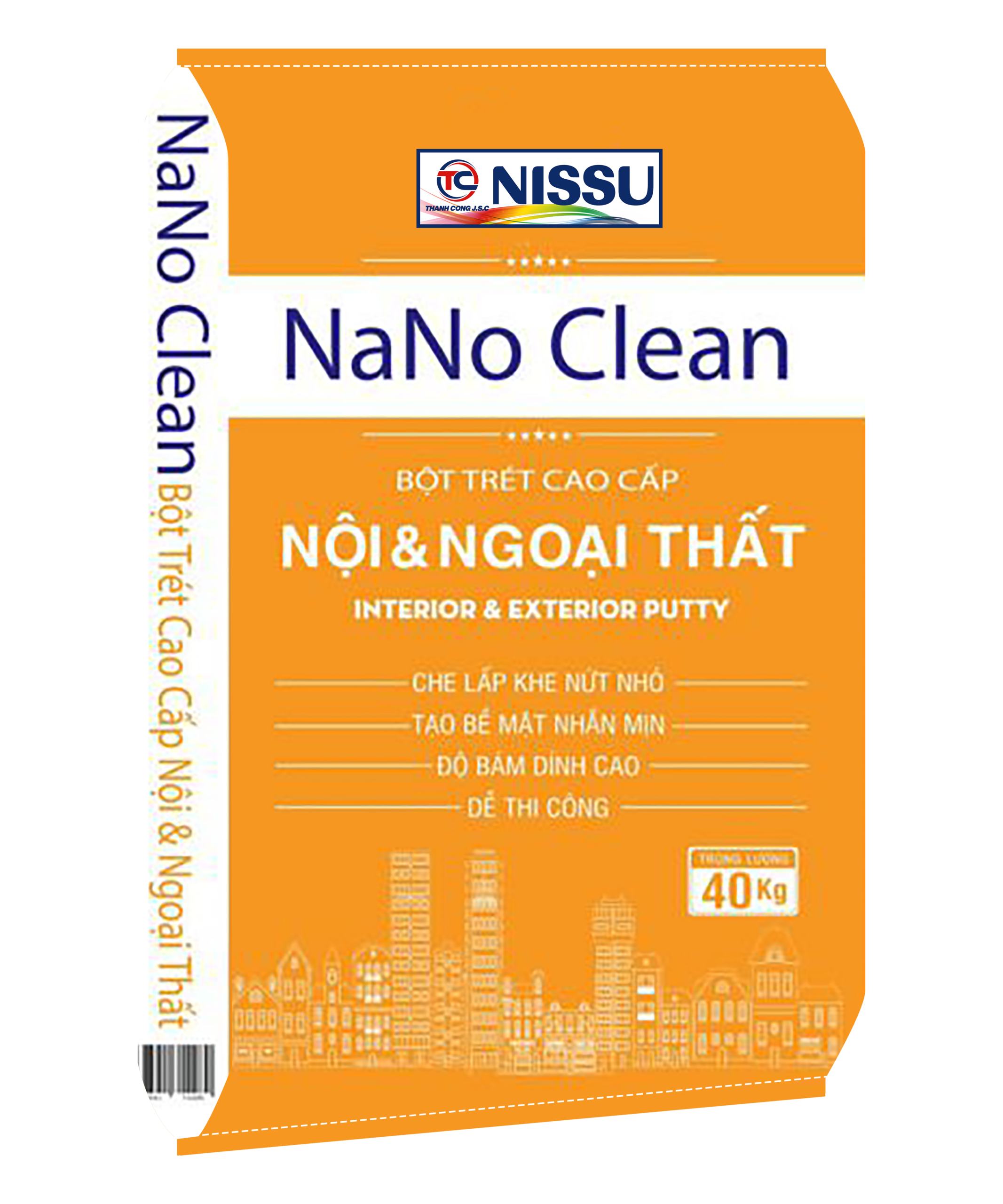 Bột trét tường Nano Clean cao cấp nội thất