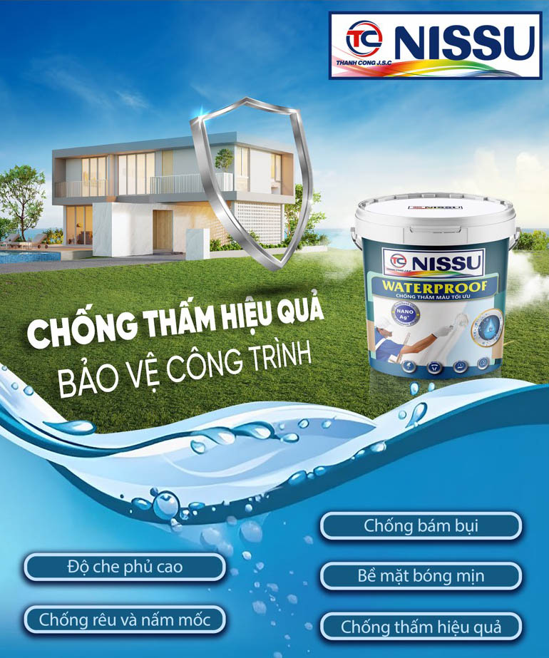 Chống thấm màu Nissu
